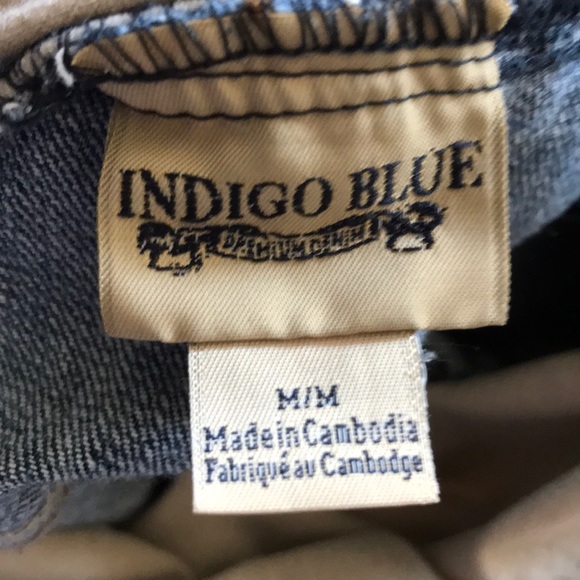 Indigo Blue Jean Maternity Shorts Size M/M - Picture 6 of 6